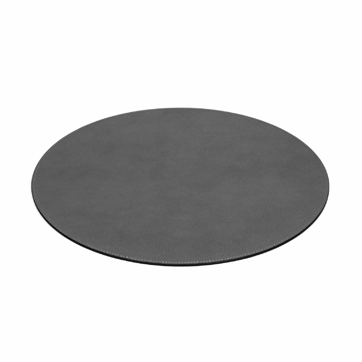 Grained Leather Round Placemat | Pinetti | OROA.com