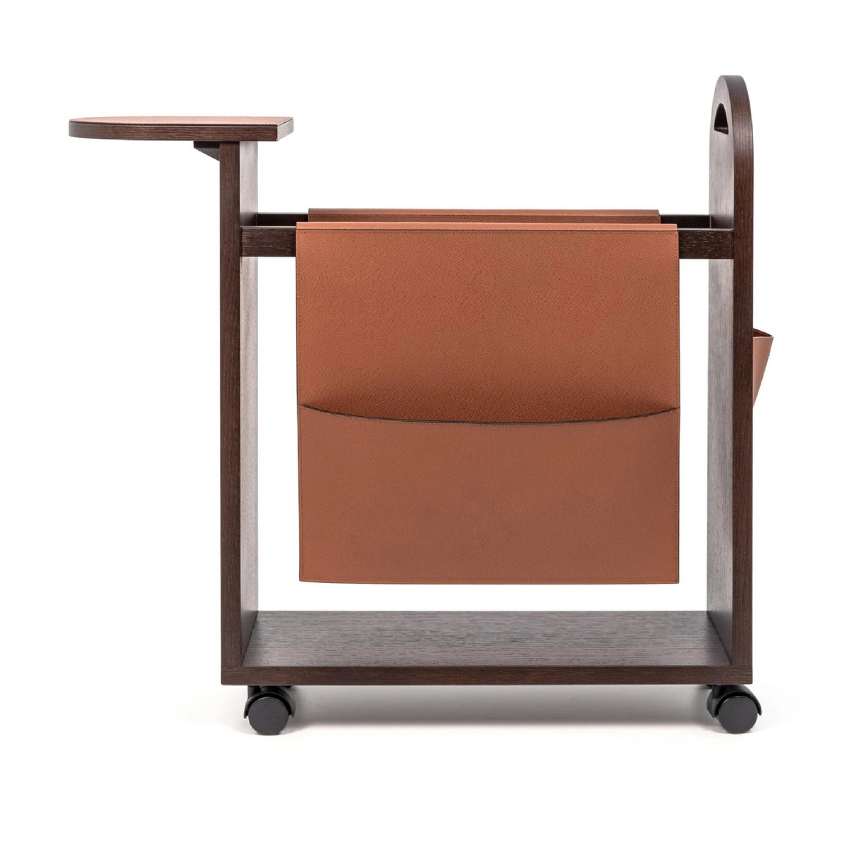 Wheeled Wooden Magazine Rack | Pinetti Tata | OROA.com