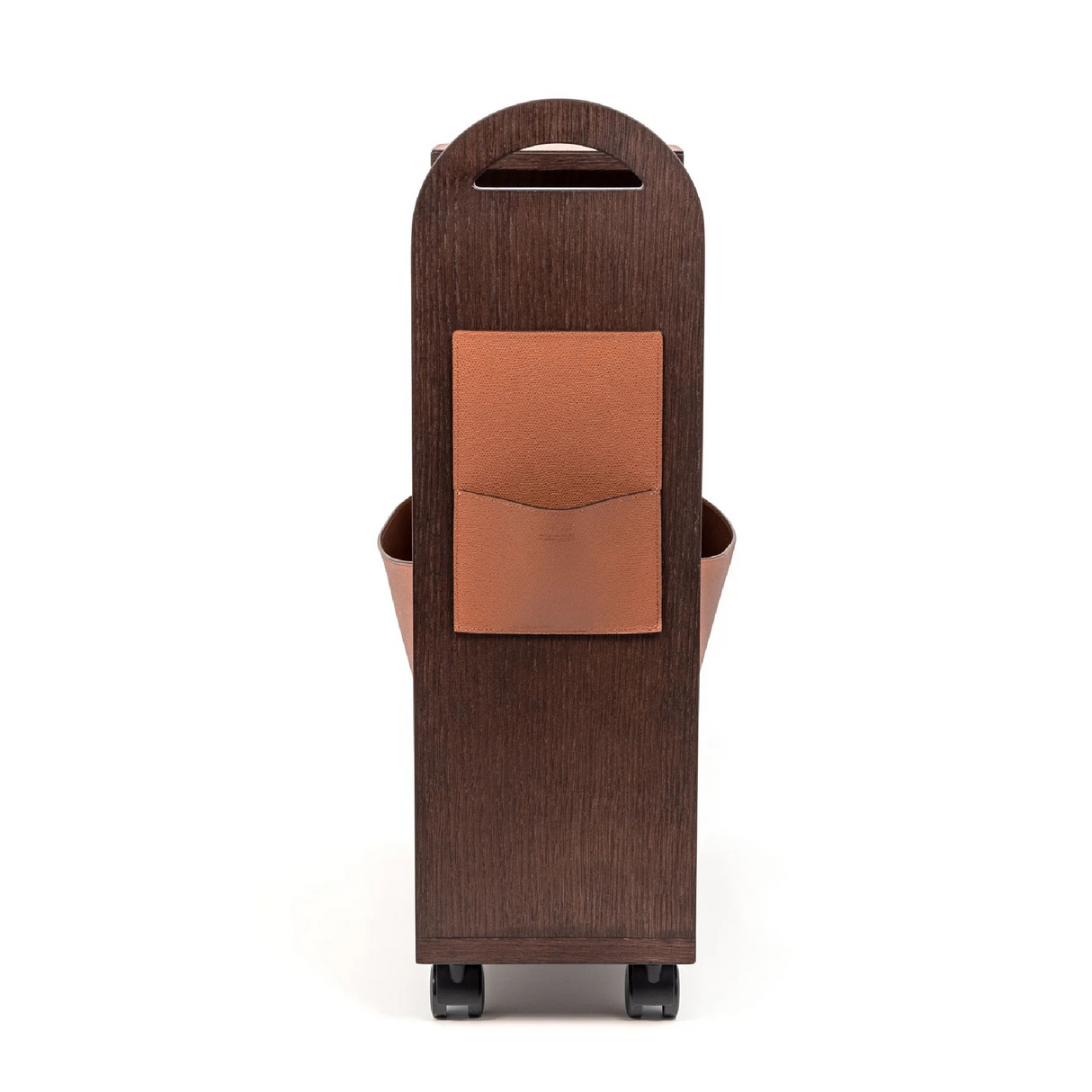 Wheeled Wooden Magazine Rack | Pinetti Tata | OROA.com