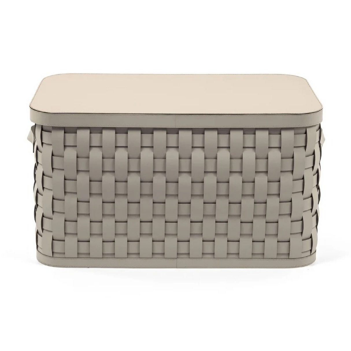 Woven Leather Shoes Basket | Pinetti Demetra | OROA.com