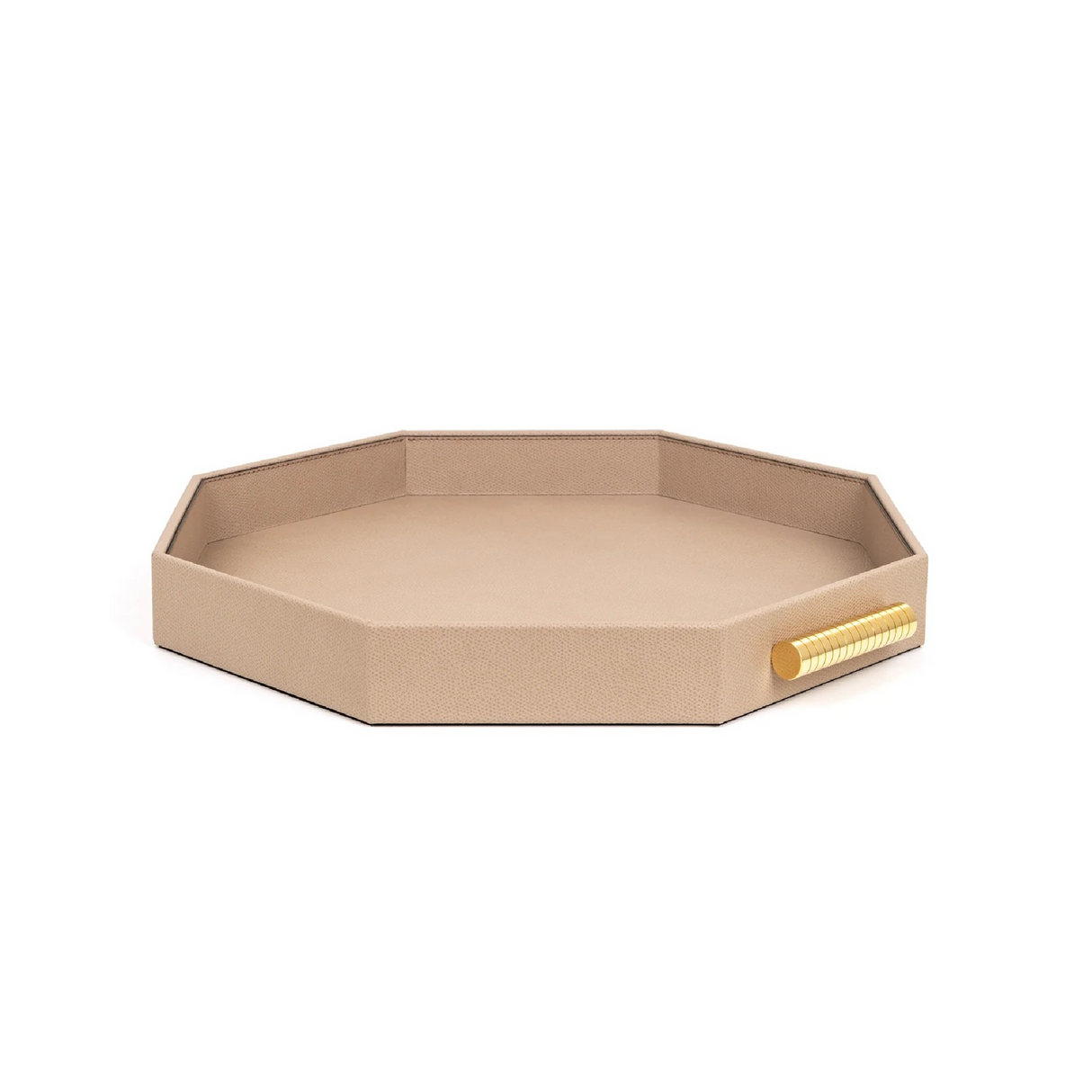 Hexagonal Leather Tray | Pinetti Grace | OROA.com