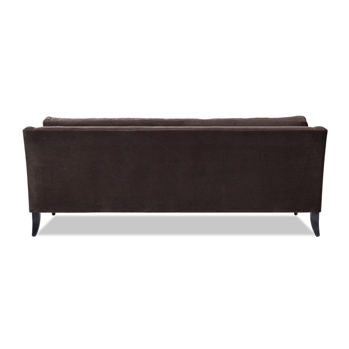 Josephine Modern Upholstered Sofa with Solid Wood Legs, Deep Brown Performance Velvet - OROA Modern Furniture