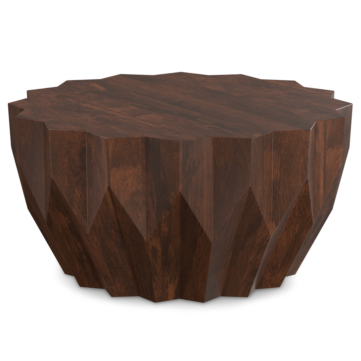Wide Solid Mango Wood Coffee Table | Maison Naturelle