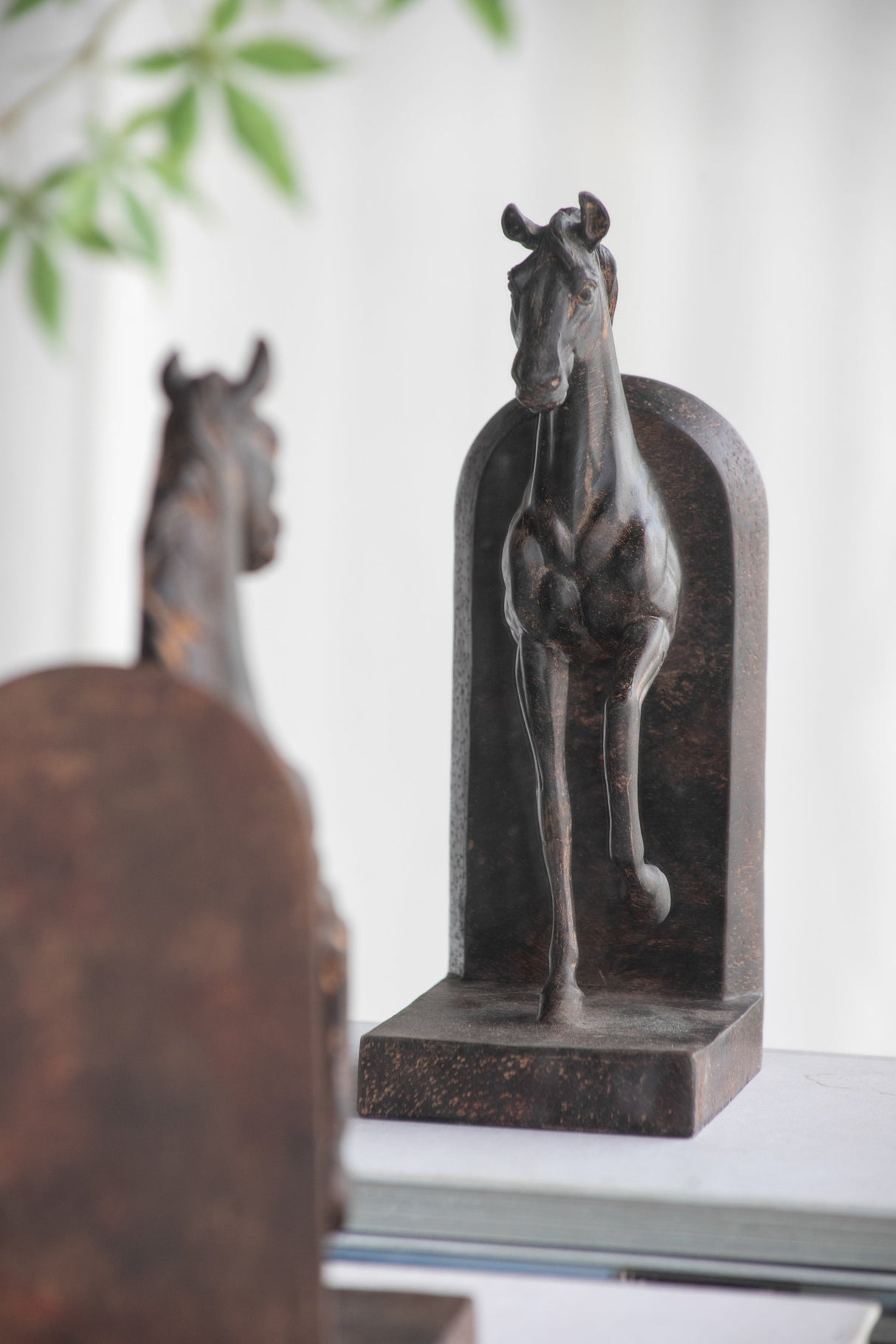 Trotting Horse Bookends - Equestrian