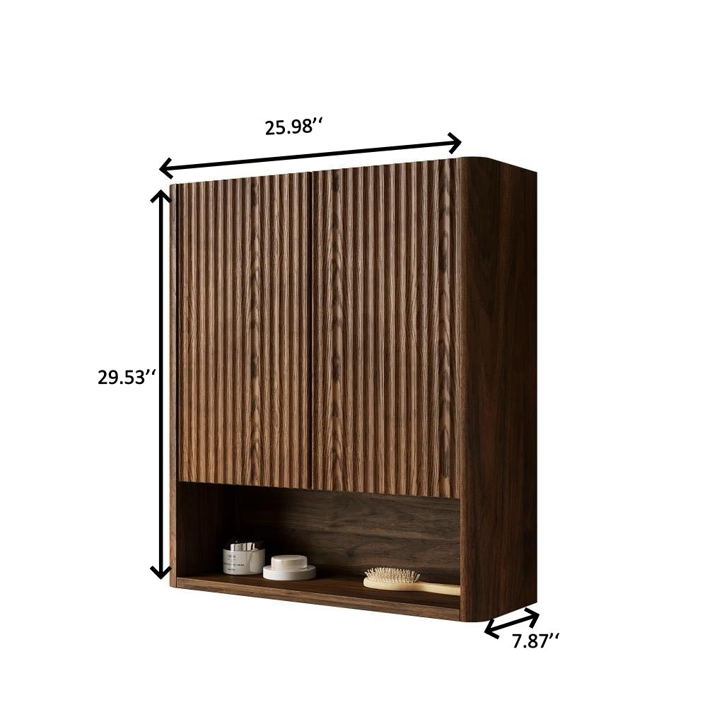 Wall-Mounted Striped Bathroom Cabinet - OROA