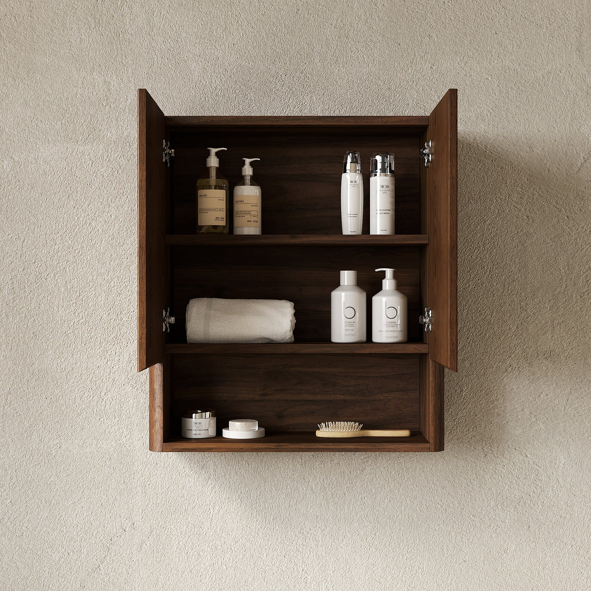 Wall-Mounted Striped Bathroom Cabinet - OROA