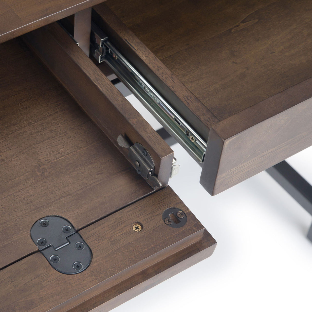 Handcrafted Solid Wood & Metal Desk - OROA
