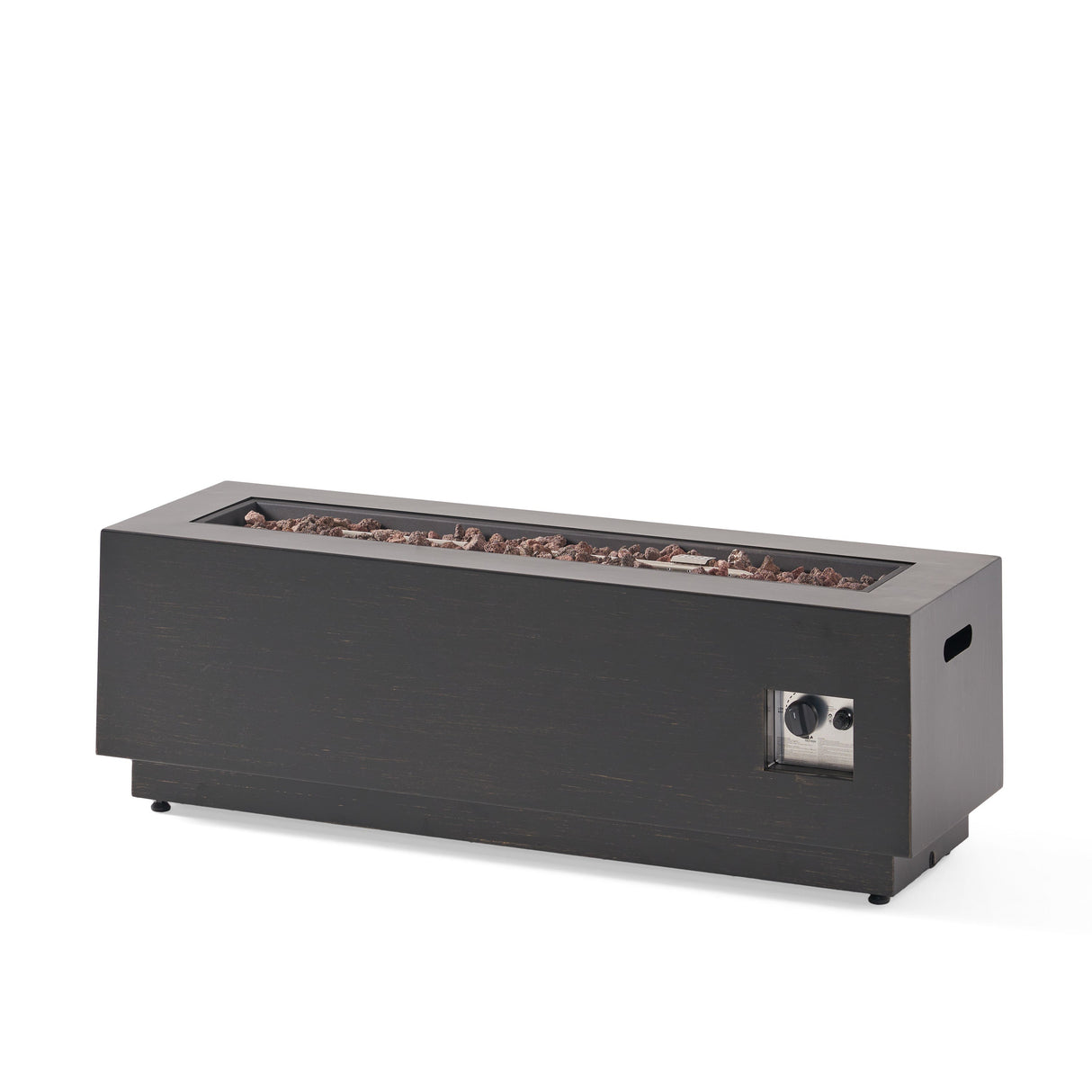 Modern Dark Grey - Outdoor Iron Propane Fire Pit