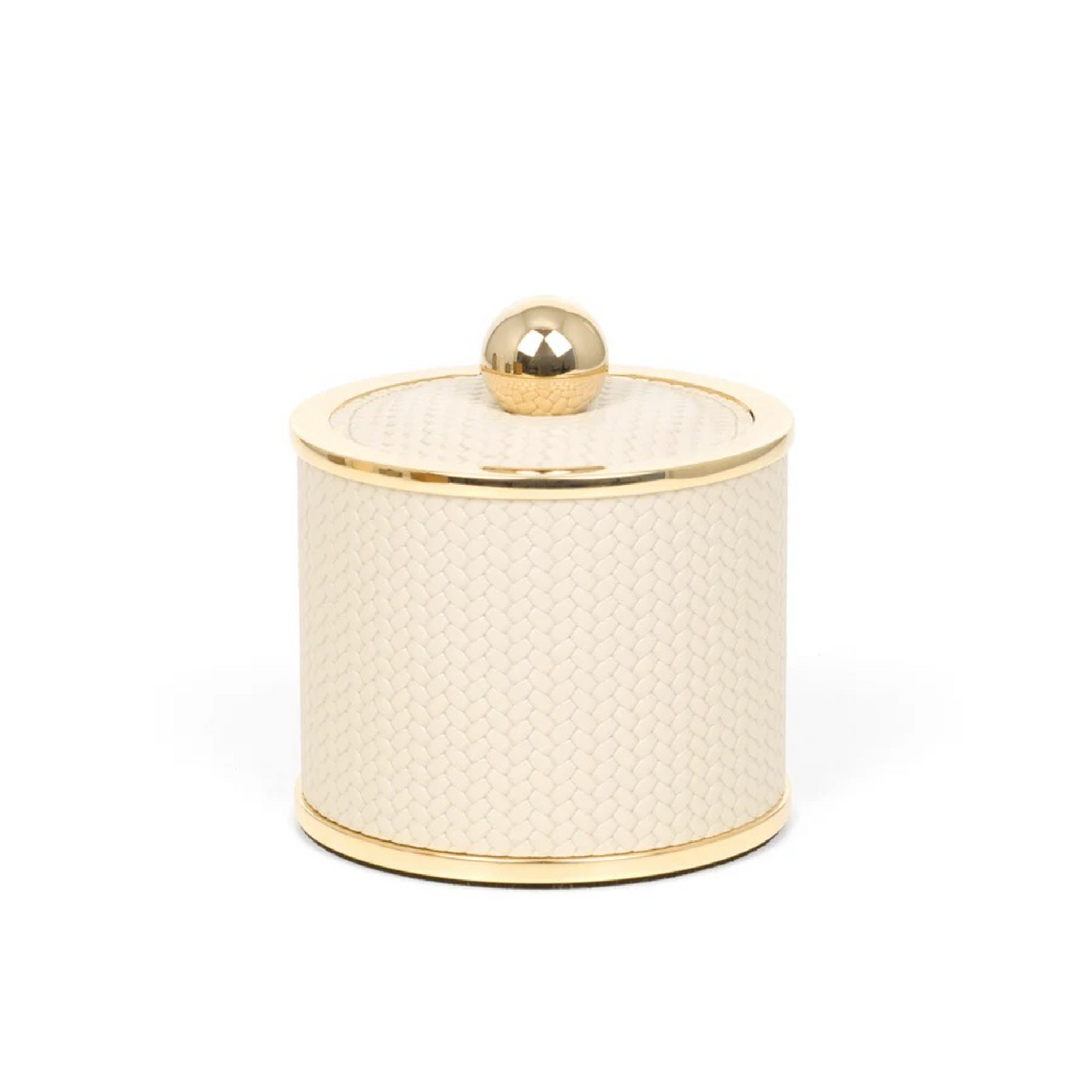 Leather Covered Round Bathroom Set | Pinetti Olimpia | OROA.com