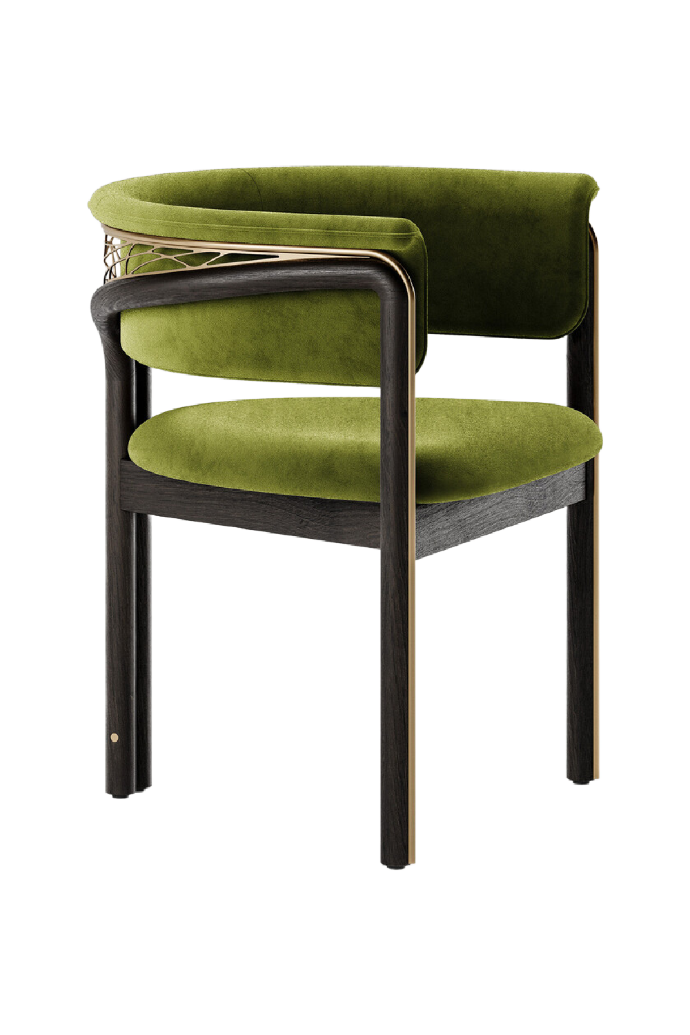 Metal Detail Curved Dining Chair | Morpho By Tomorrowland Volita | Oroa.com