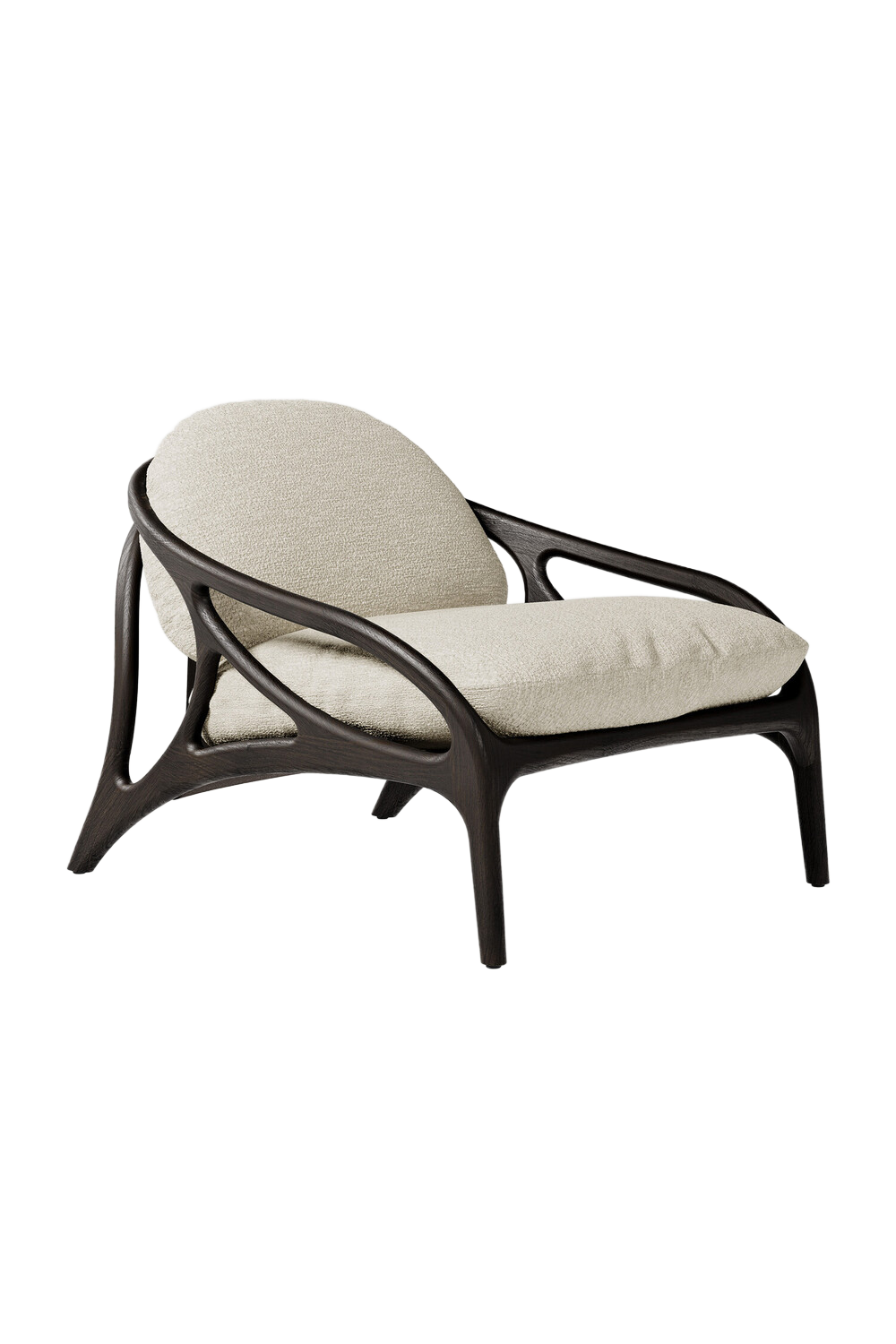 Brown Teak Lounge Chair | Morpho By Tomorrowland Vime | Oroa.com