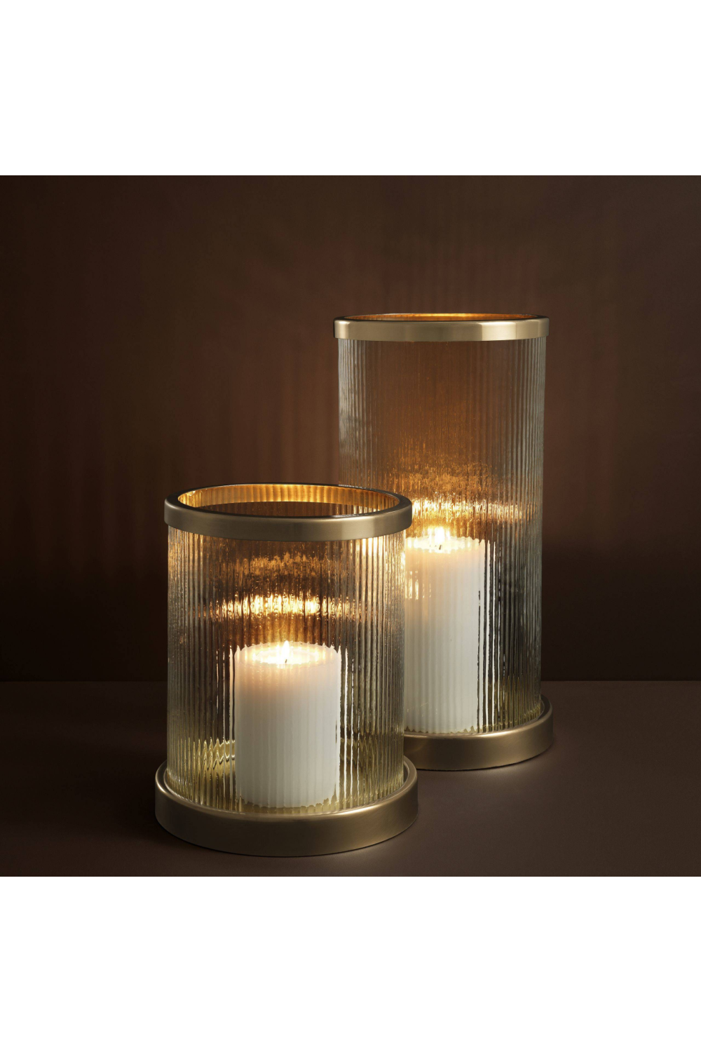 Ribbed Glass Hurricane | Eichholtz Harrington | Oroa.com