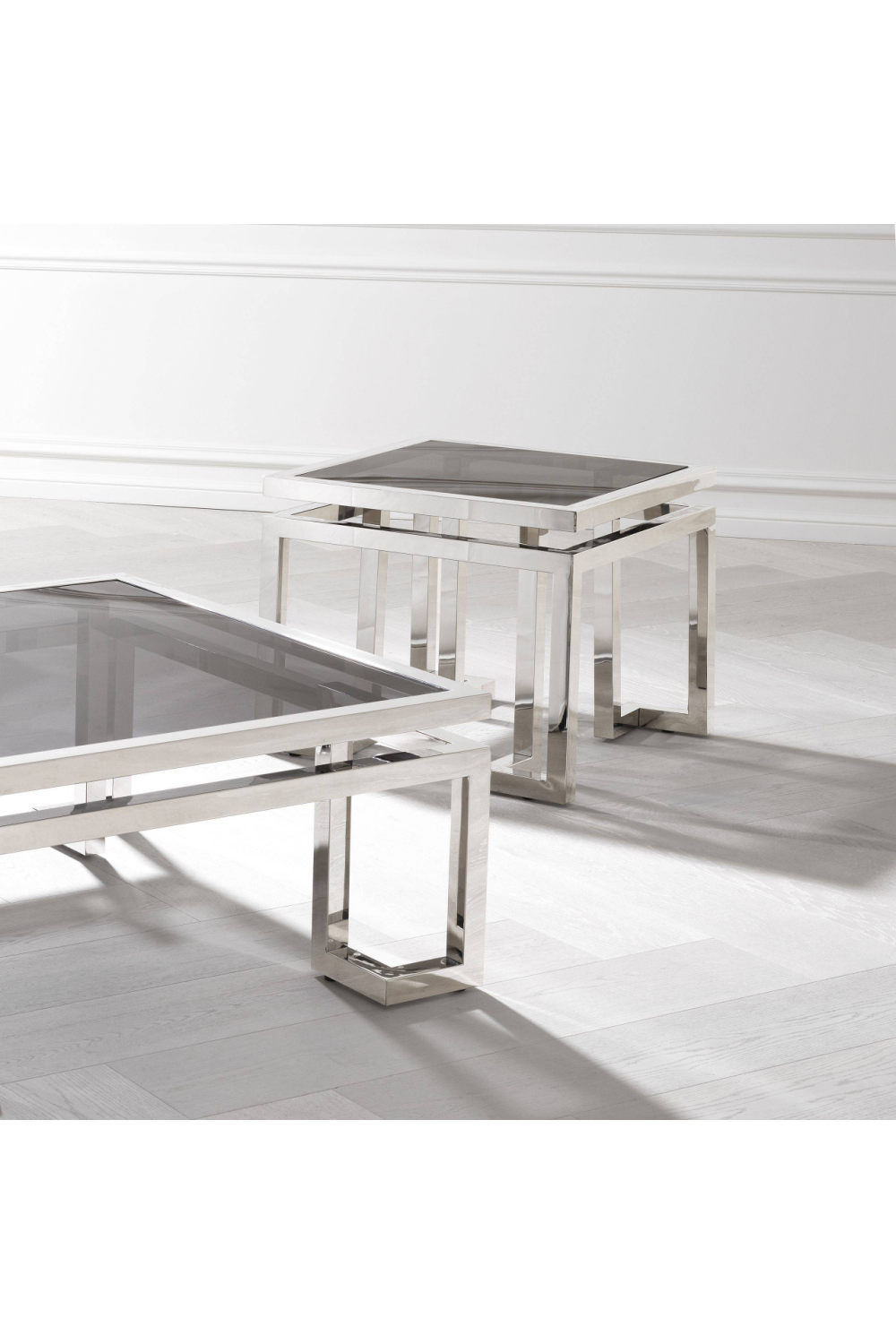 Stainless Steel Framed Side Table | Eichholtz Palmer | Oroa.com