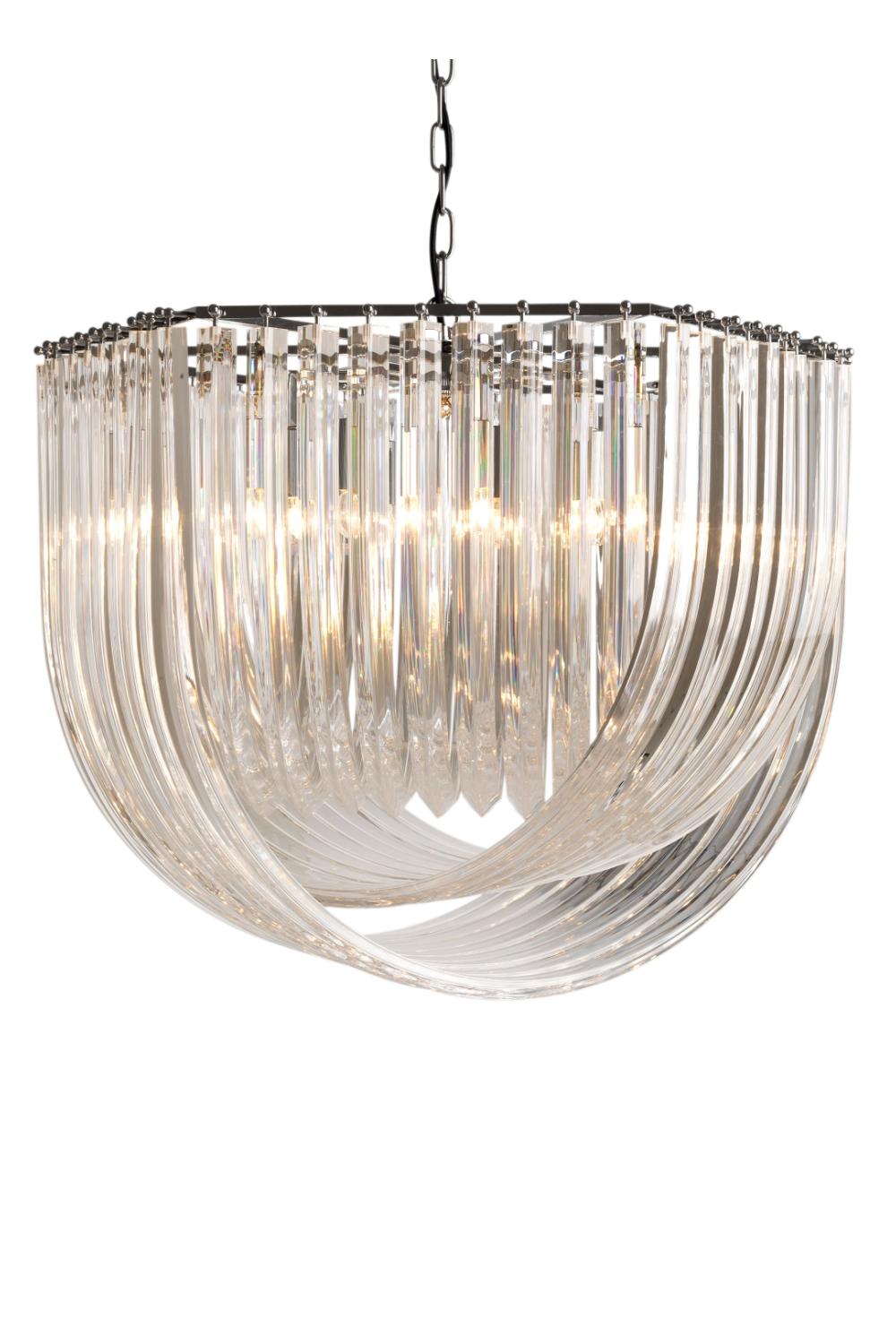(Open Box) Lucite Loop Chandelier | Eichholtz Hyeres