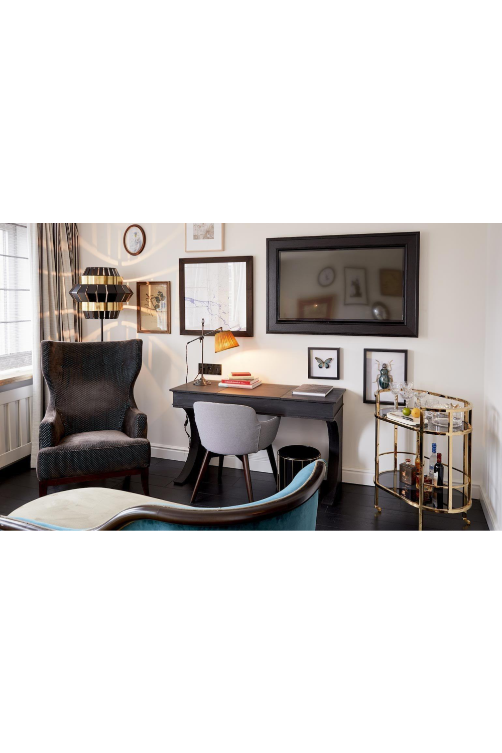 Smoked Glass 2-Layer Trolley | Eichholtz Townhouse | Oroa.com