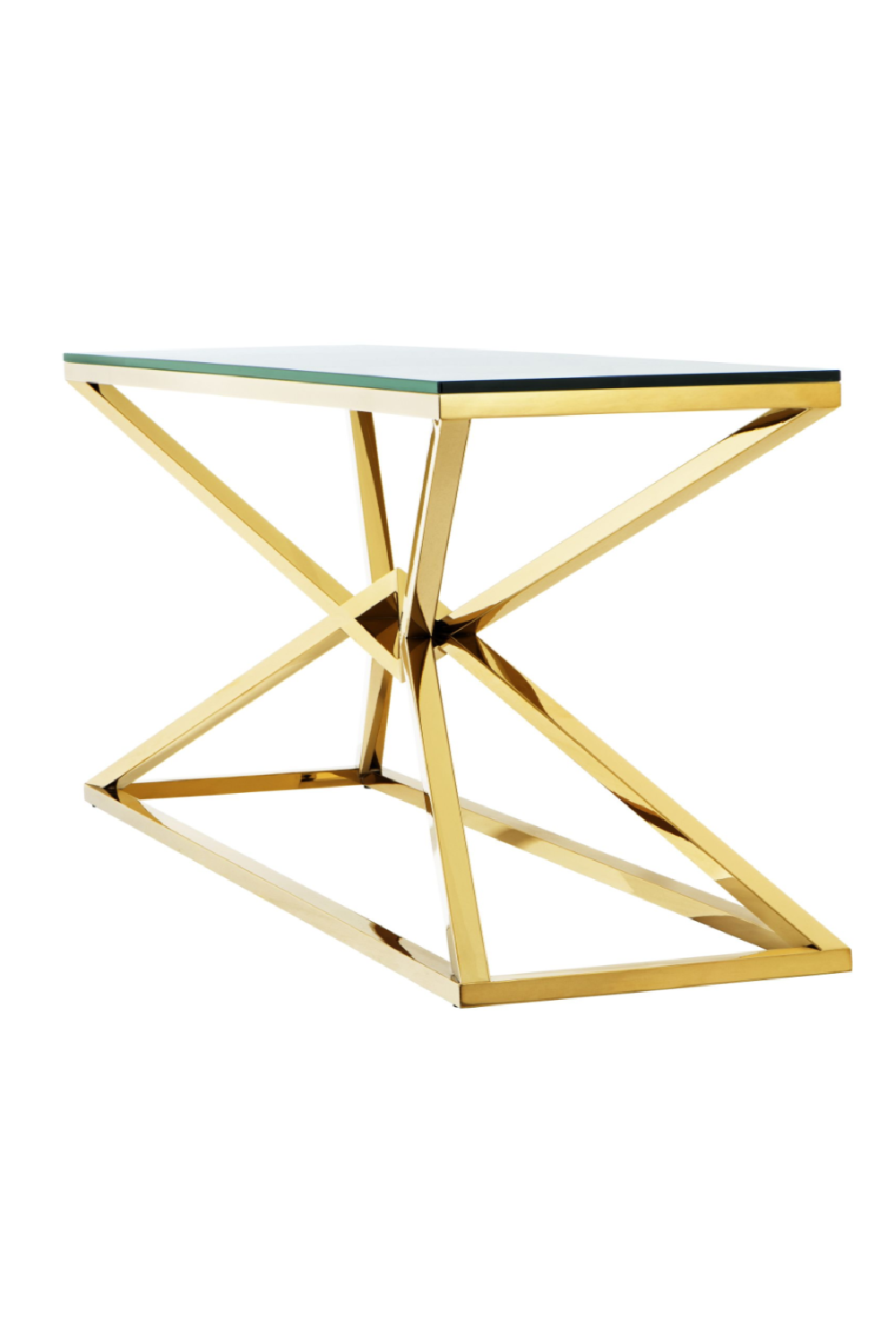 Brass Crossed-Leg Console Table | Eichholtz Connor L | Oroa.com