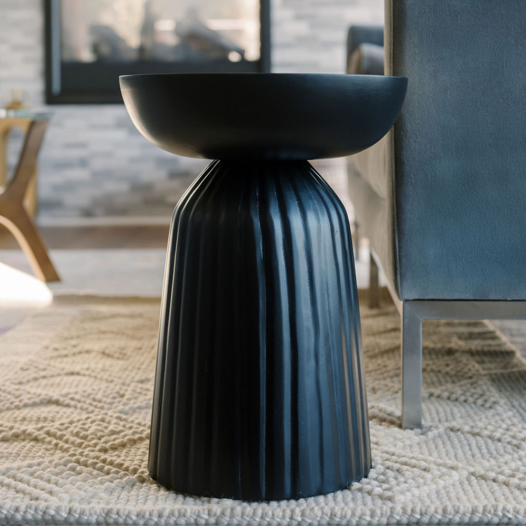 Black Wooden Accent Table - OROA