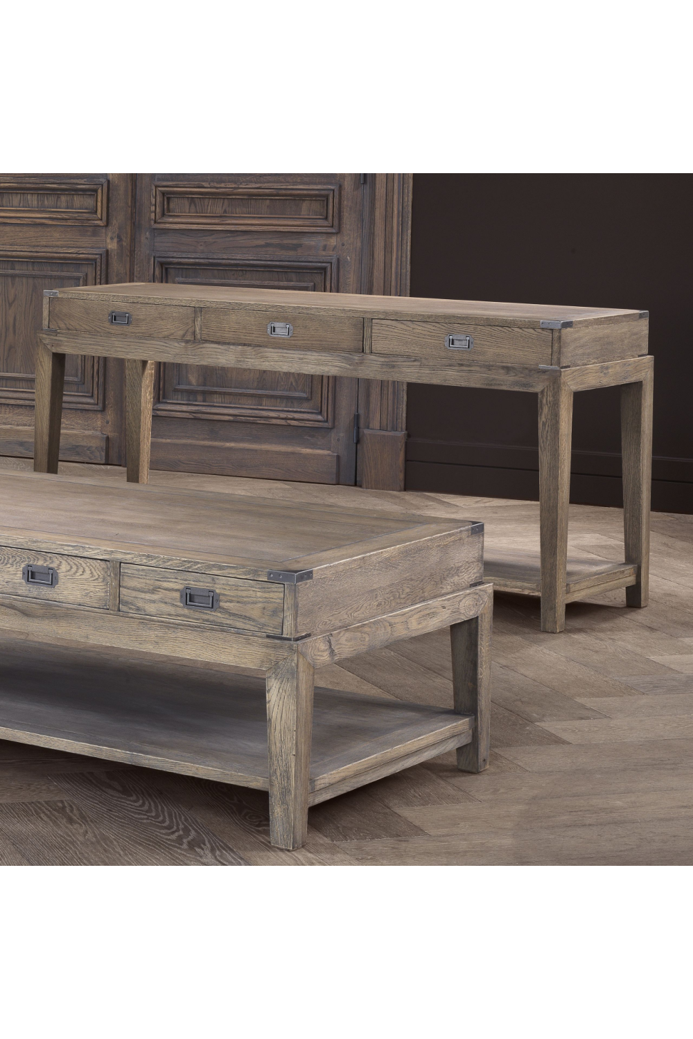 Wood Console Table | Eichholtz Military | #1 Eichholtz Trade Partner