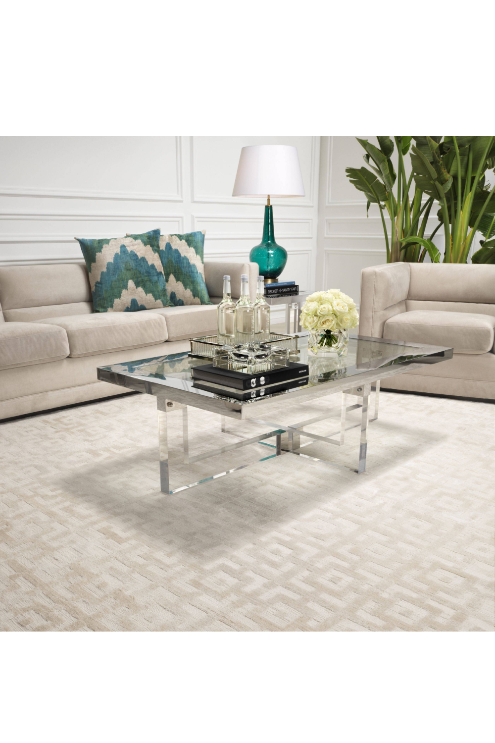 Cream Woven Viscose Carpet | Eichholtz Reeves | Oroa.com