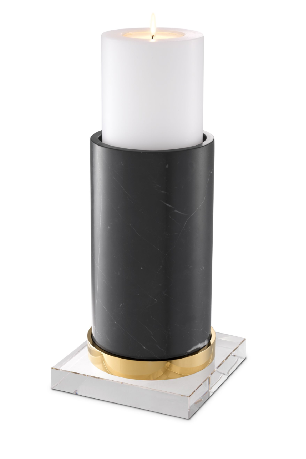 Black Marble Candle Holder | Eichholtz Whitby | OROA TRADE