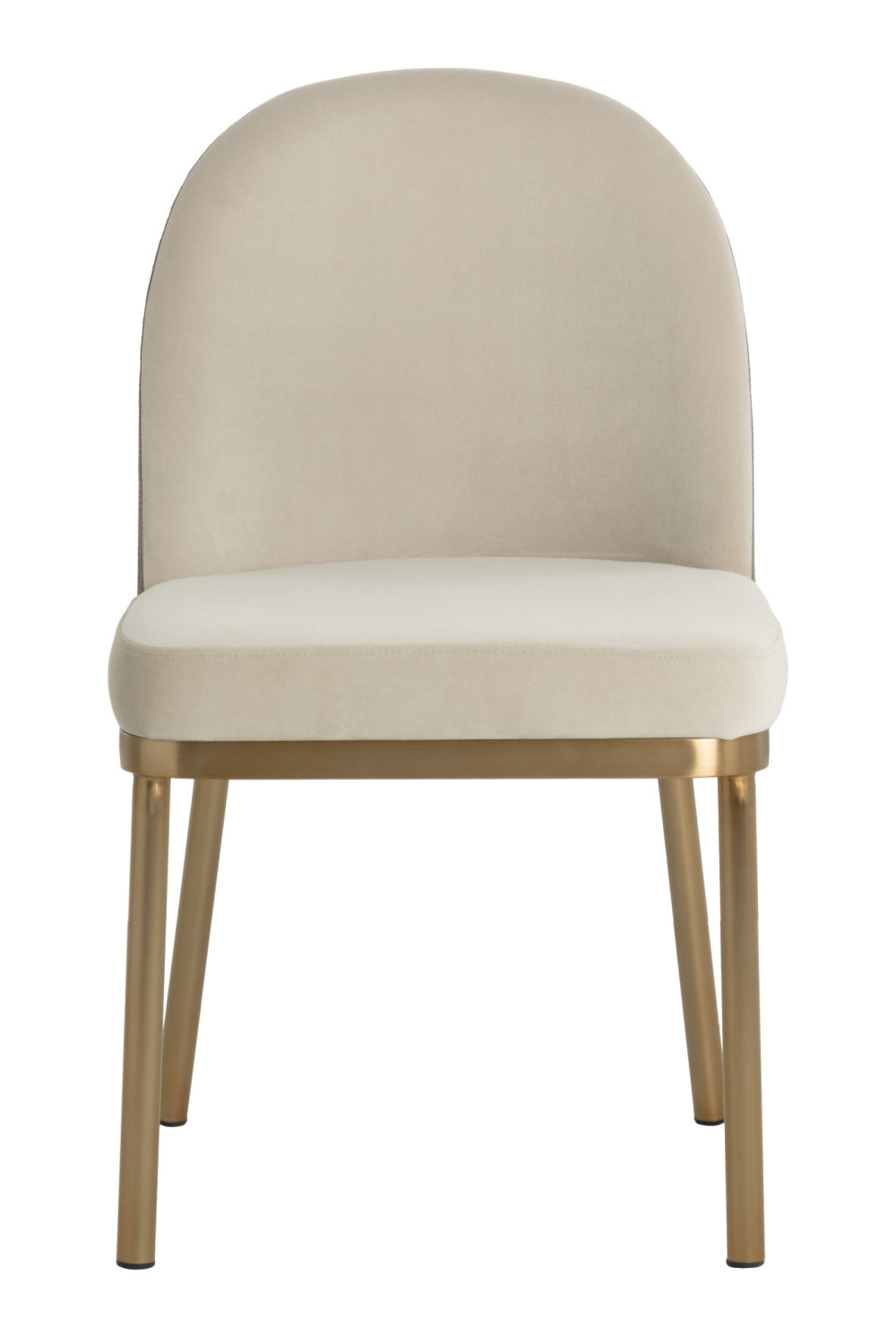 Modern European furniture - Taupe Arched-Back Dining Chairs (2) - www.oroa.com