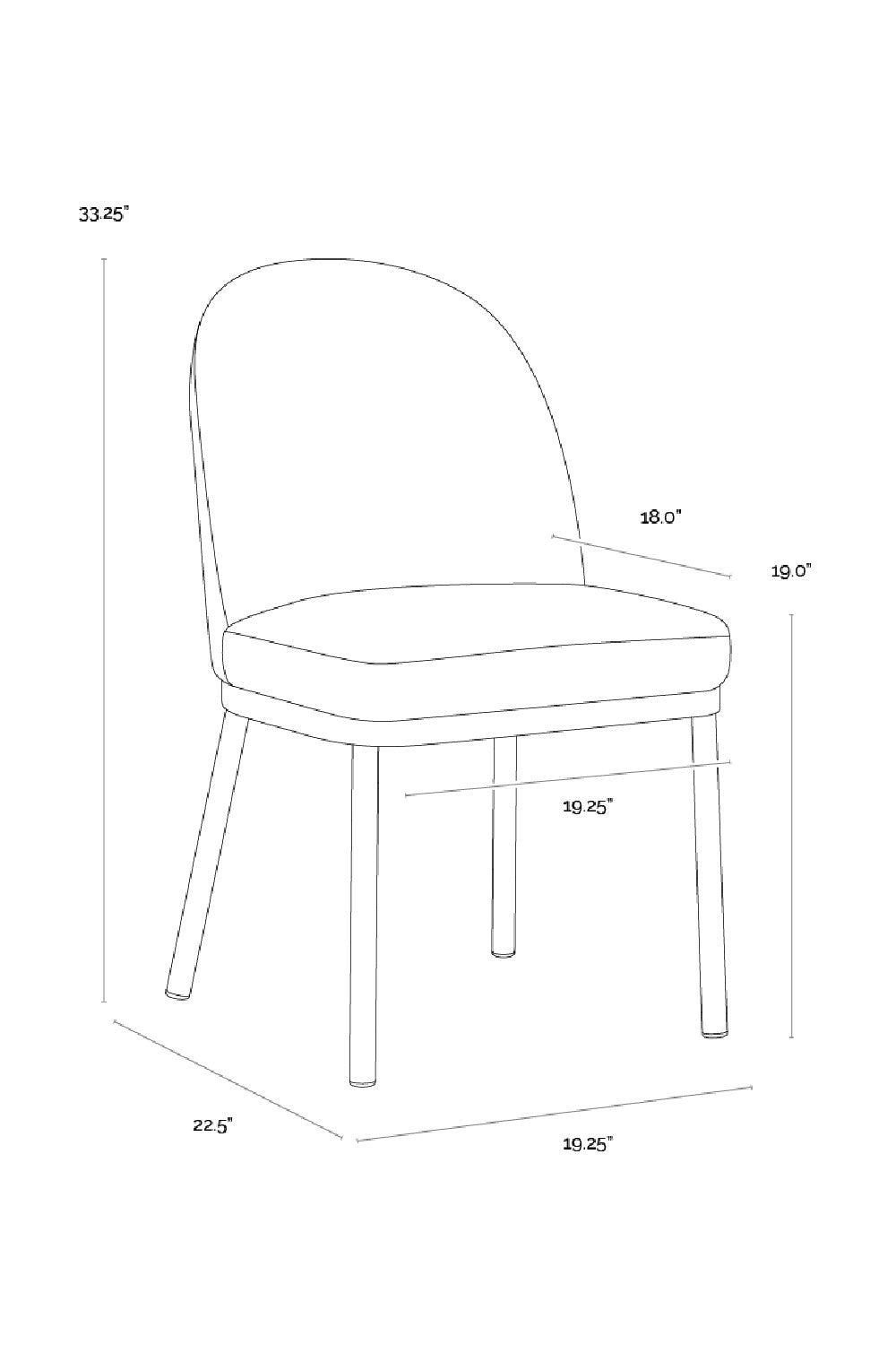 Taupe Arched-Back Dining Chairs (2) by Splendido Lavania, alternate view 11
