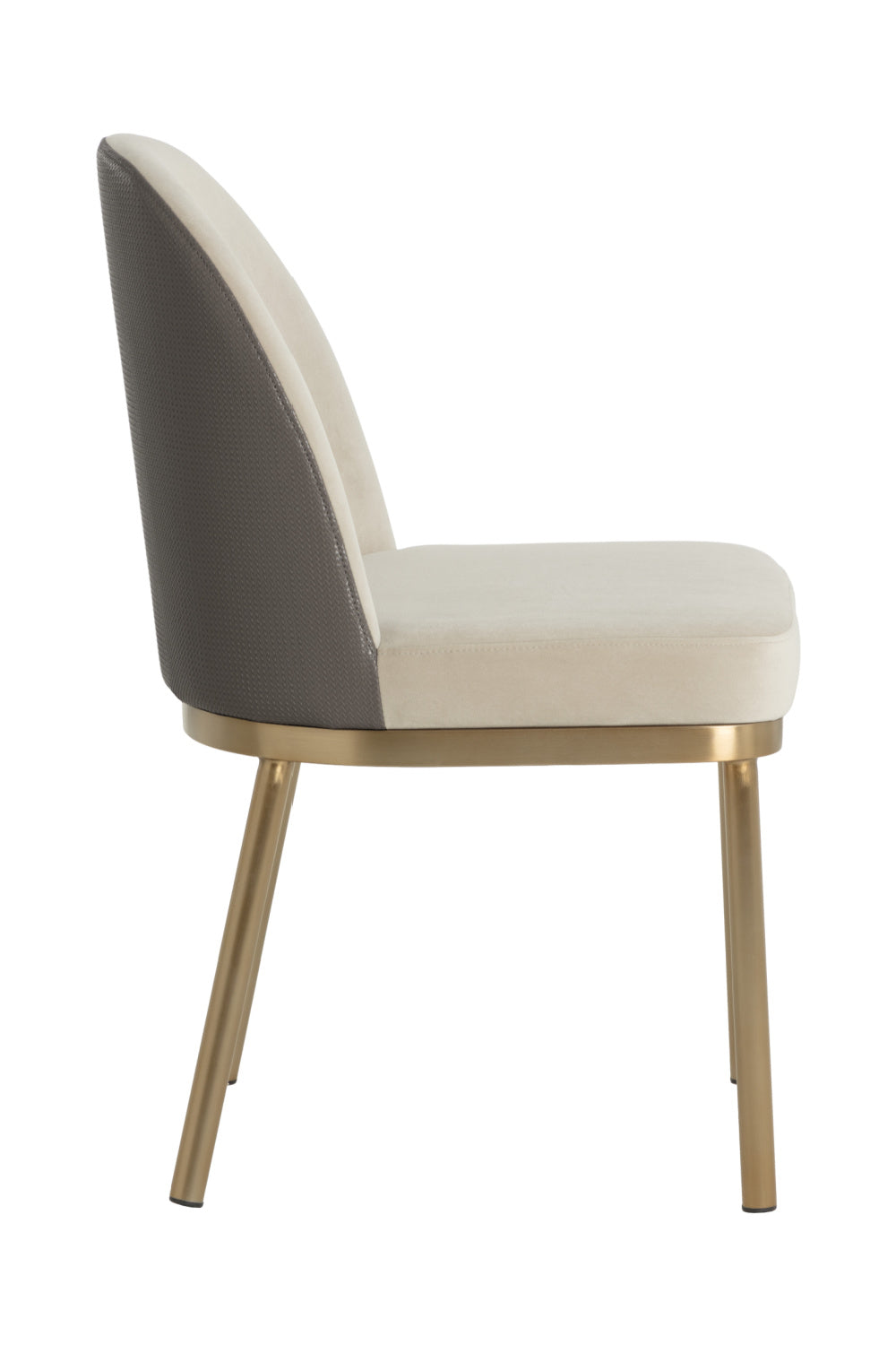 Taupe Arched-Back Dining Chairs (2) by Splendido Lavania, alternate view 4