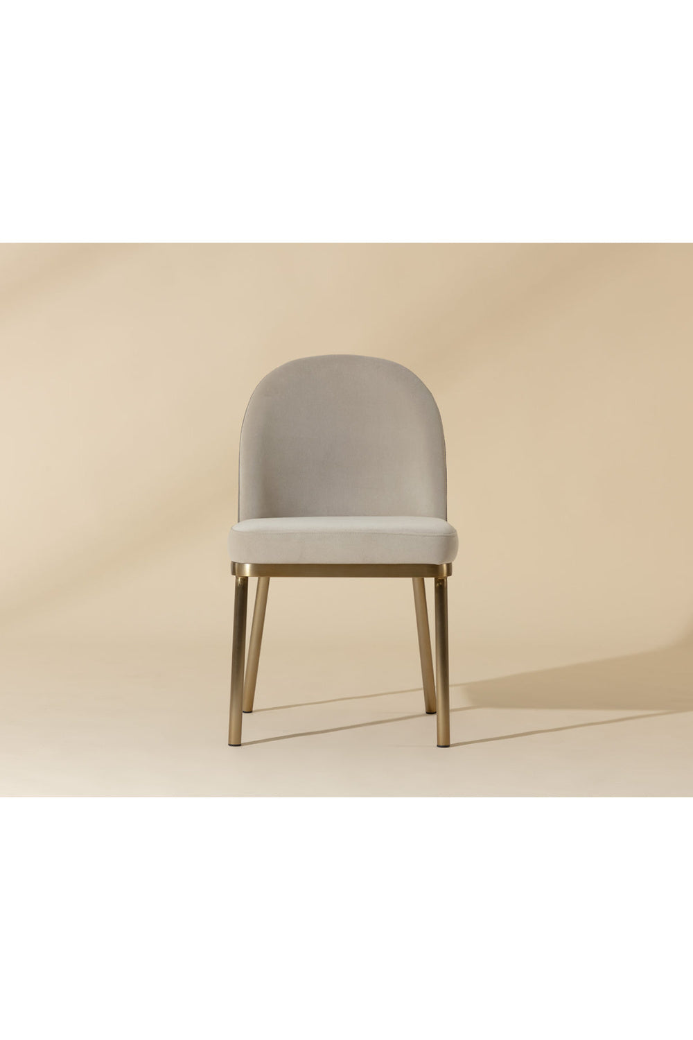 Taupe Arched-Back Dining Chairs (2) by Splendido Lavania, alternate view 7