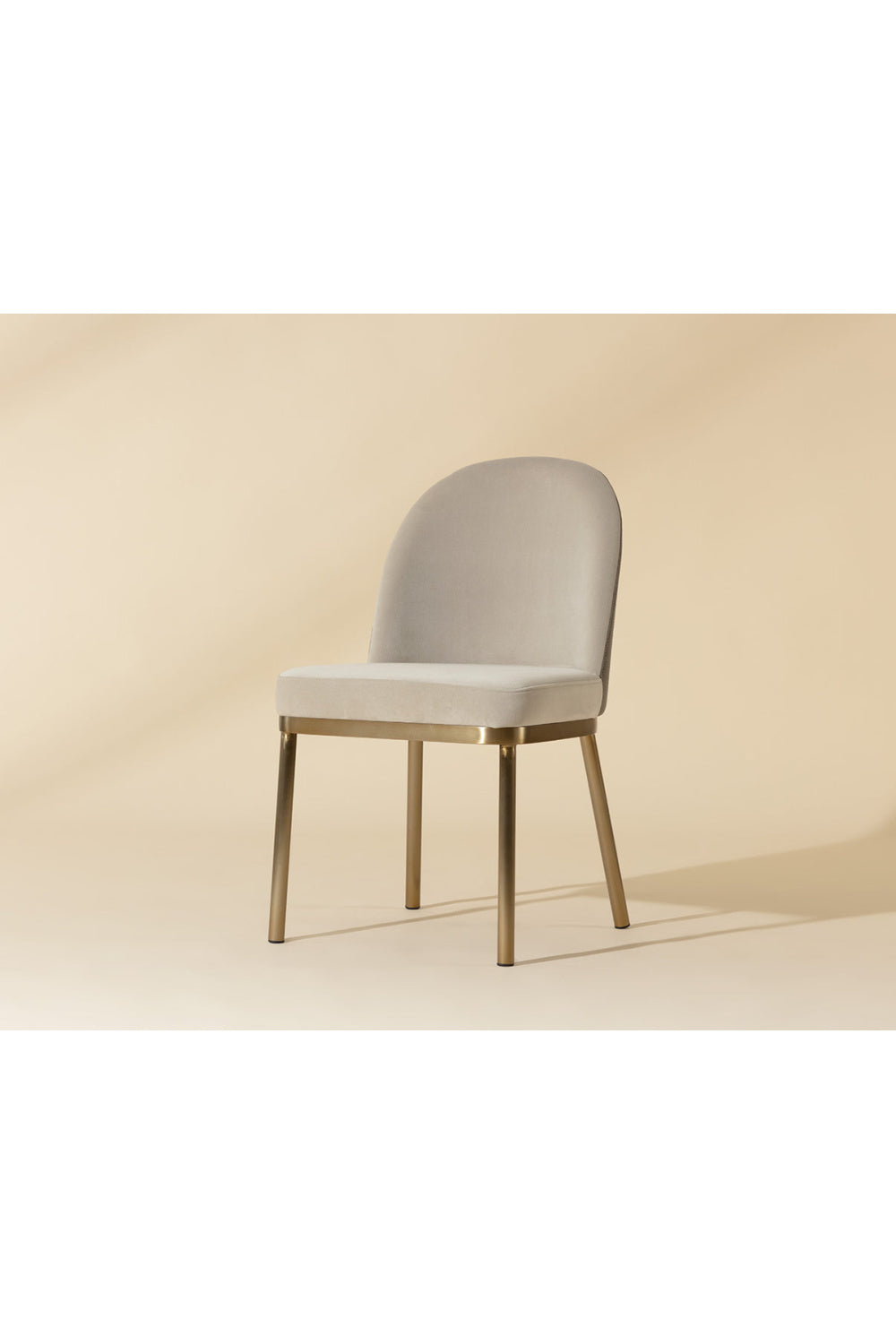 Taupe Arched-Back Dining Chairs (2) by Splendido Lavania, alternate view 8