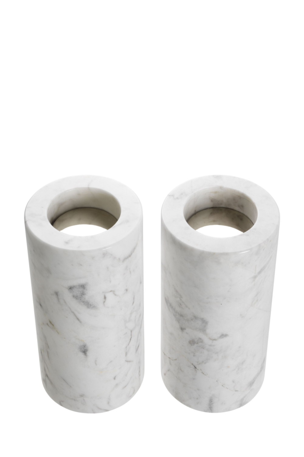 White Marble Tealight Holders (2) | Eichholtz Tobor | Oroa.com