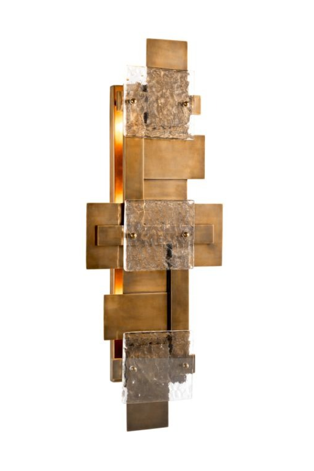 Layered Vintage Brass Wall Lamp | Eichholtz Langham | Oroa.com
