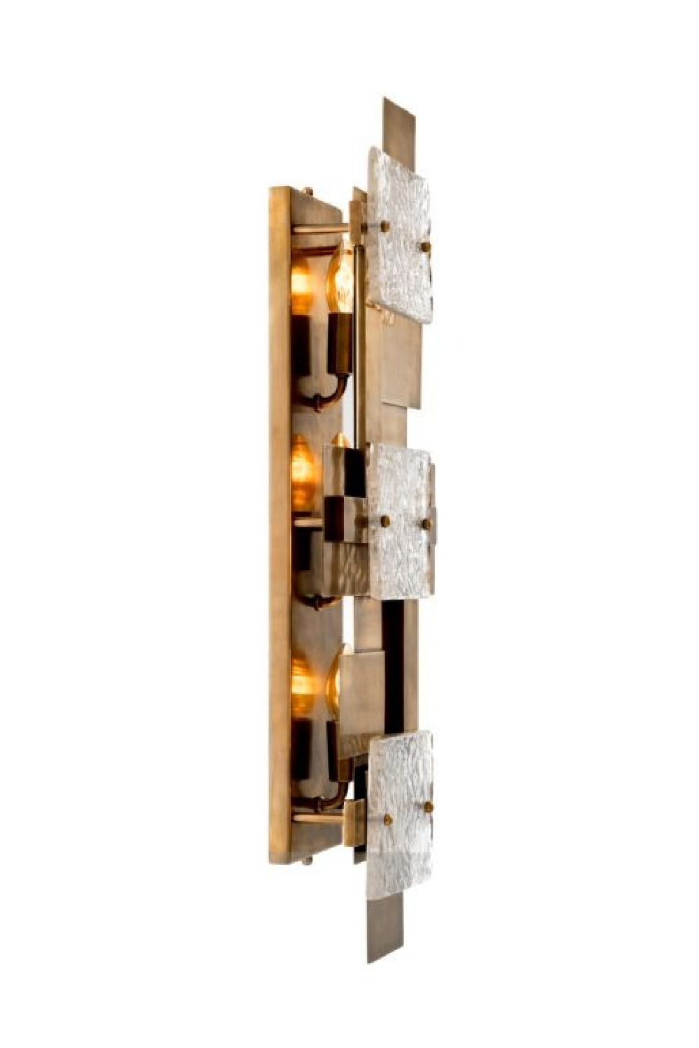 Layered Vintage Brass Wall Lamp | Eichholtz Langham | Oroa.com