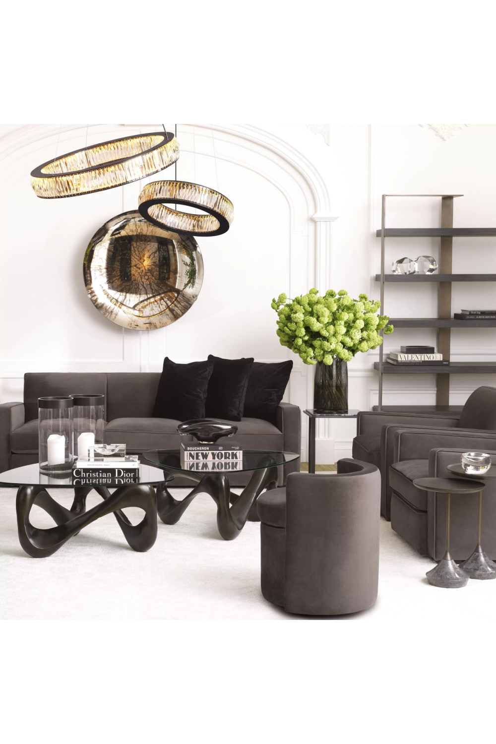 Metal Framed 6-Shelf Bookcase | Eichholtz Geo | Oroa.com