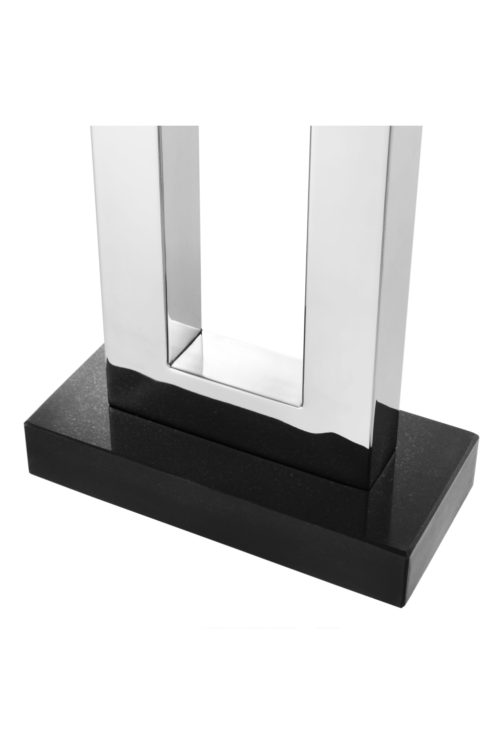 Nickel Finish Geometric Base Table Lamp | Eichholtz Arlington | OROA TRADE