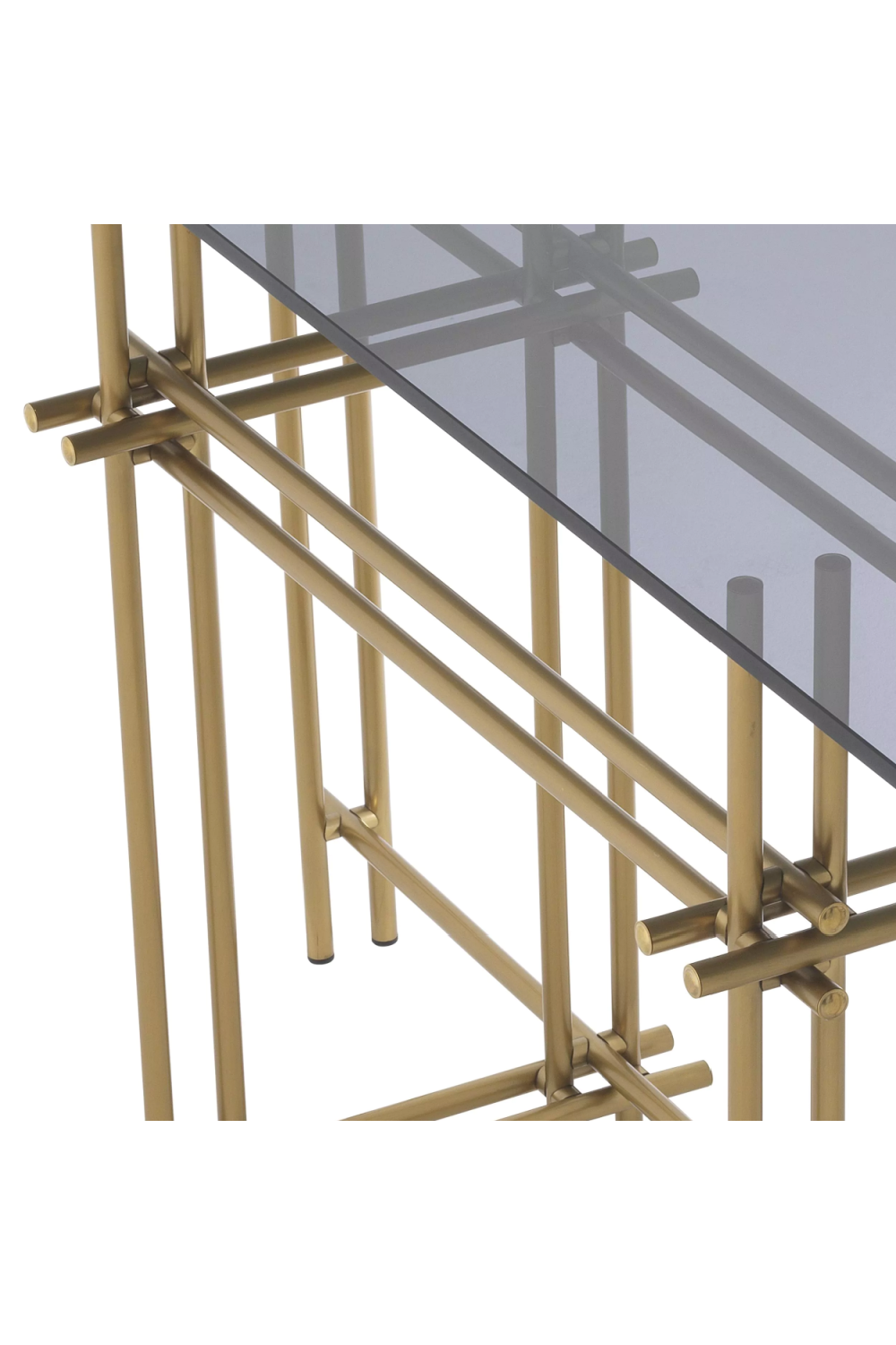 Smoked Glass Steel Console Table | Eichholtz Quinn | Oroa.com