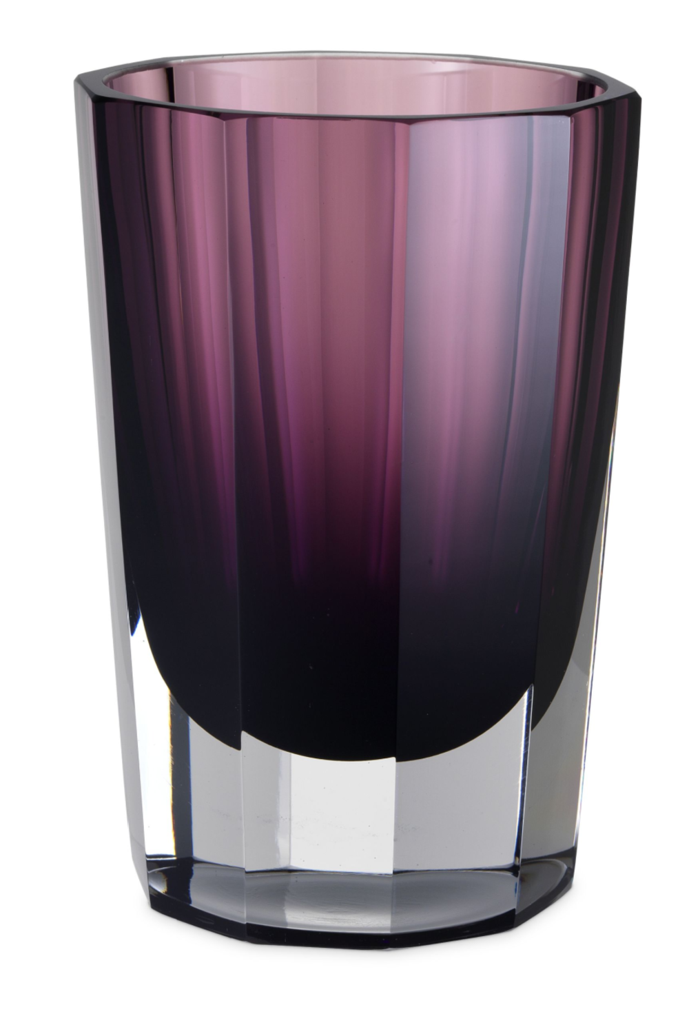 Purple Octagonal Glass Vase | Eichholtz Chavez | Oroa.com
