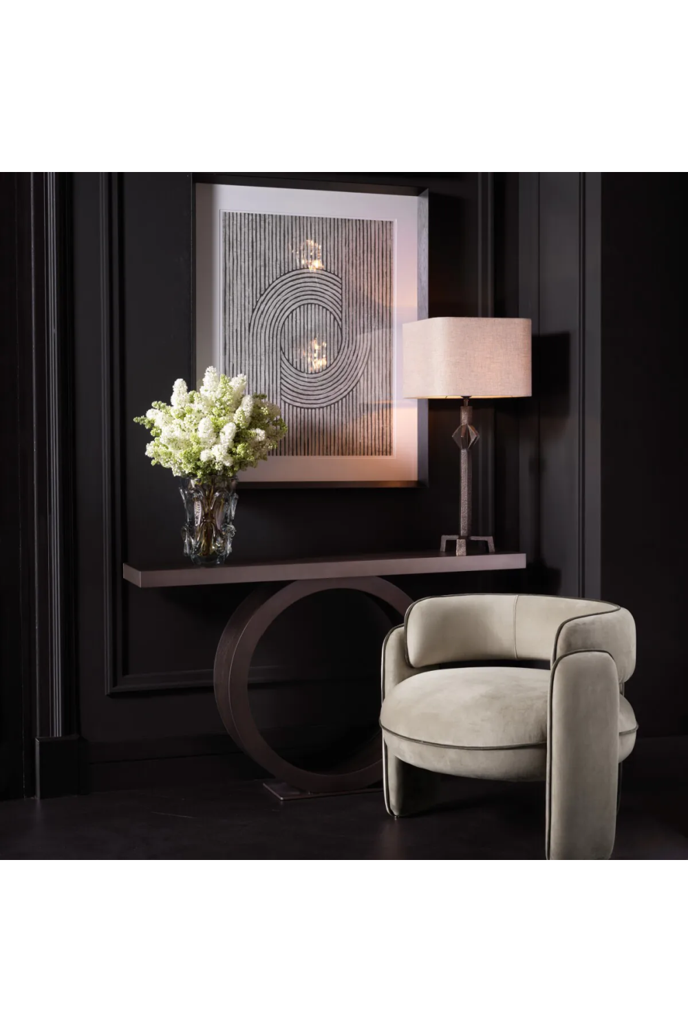 Organic Shape Glass Vase L | Eichholtz Aila | OROA.com