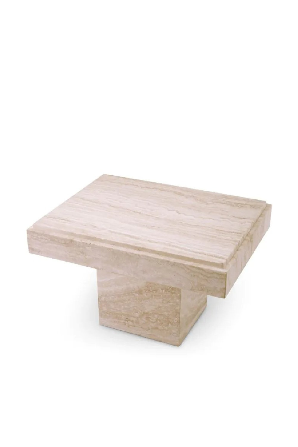 Silver Travertine Rectangular Side Table | Eichholtz Sartoria | Oroa.com