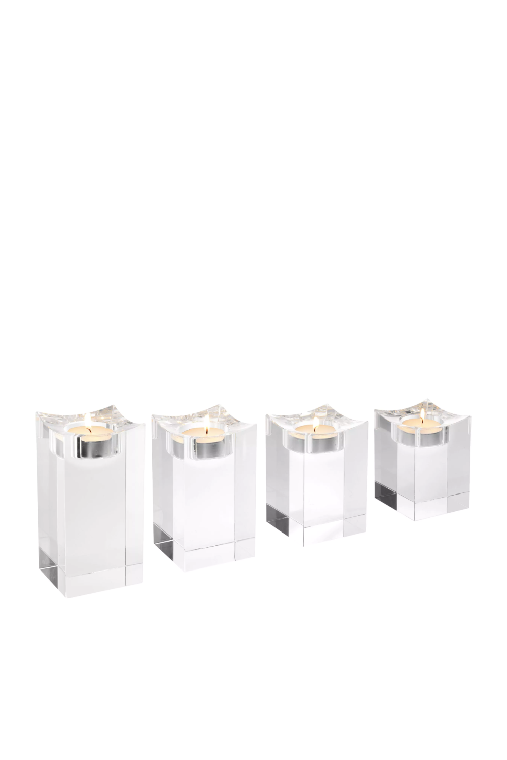 Crystal Tealight Holder Set (4) | Eichholtz Giancarlo | Oroa.com