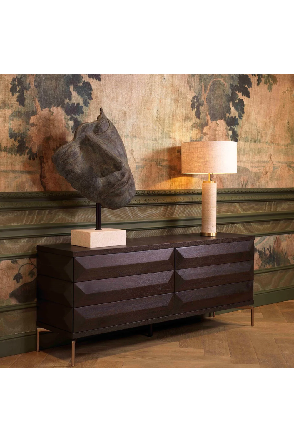 Antique Bronze Face Sculpture | Eichholtz Heros | Oroa.com