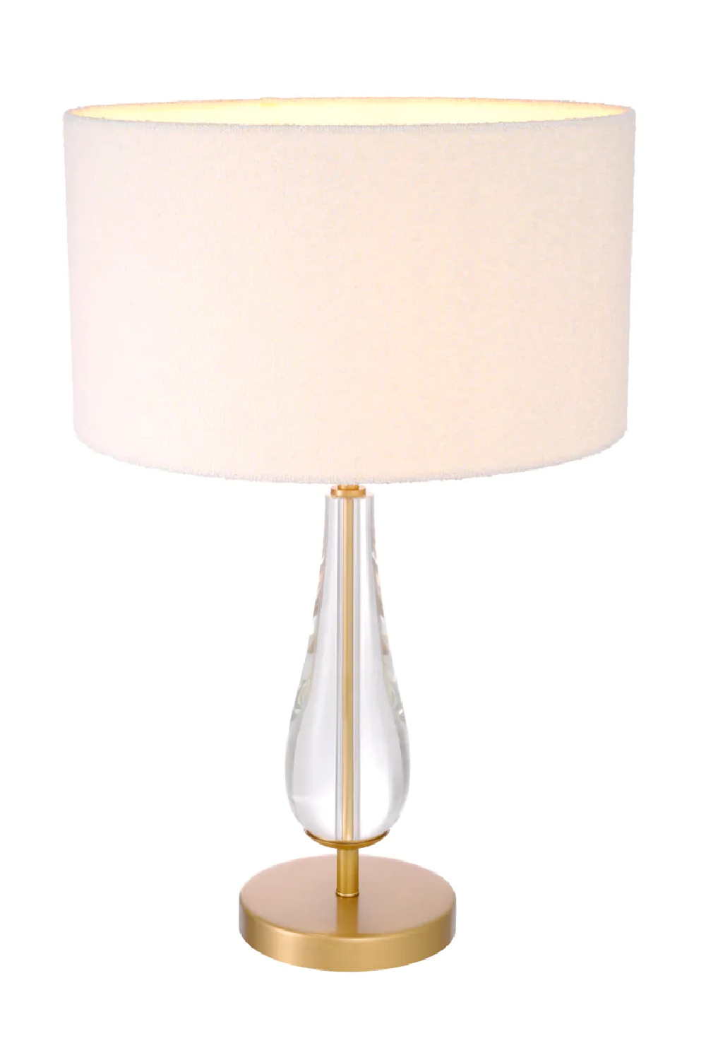 White Bouclé Shade Table Lamp | Eichholtz Stilla | Oroa.com