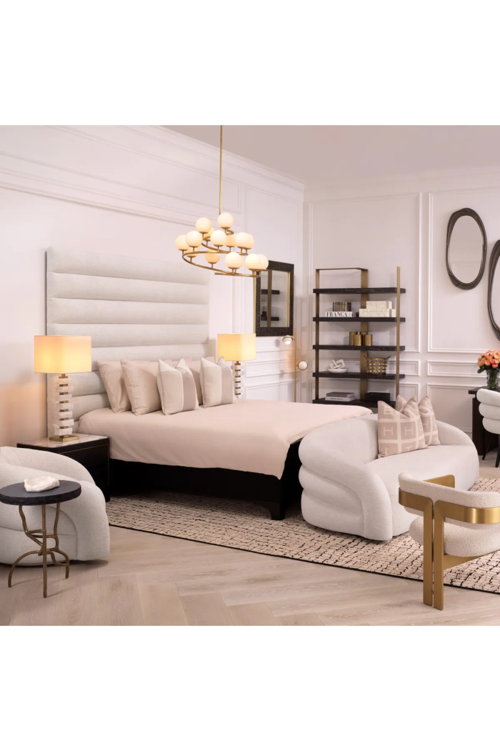 Horizontal Channeled Headboard | Eichholtz Shermin (open box)