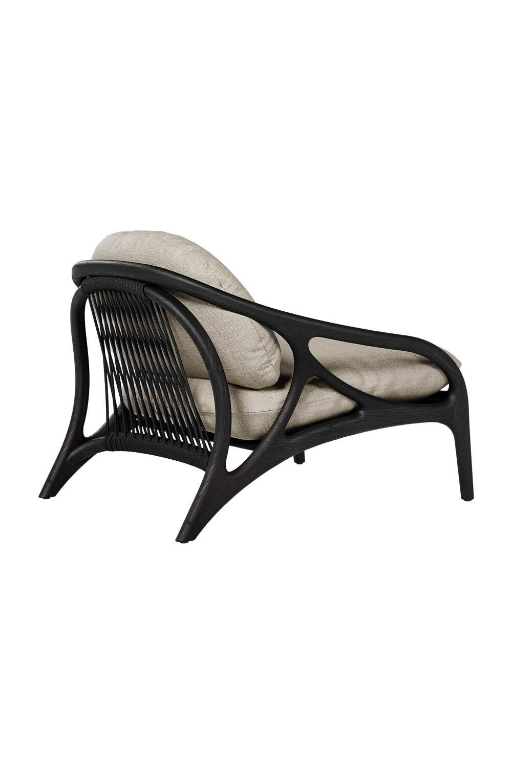 Varnished Teak Outdoor Lounge Chair | Morpho By Tomorrowland Vime | Oroa.com