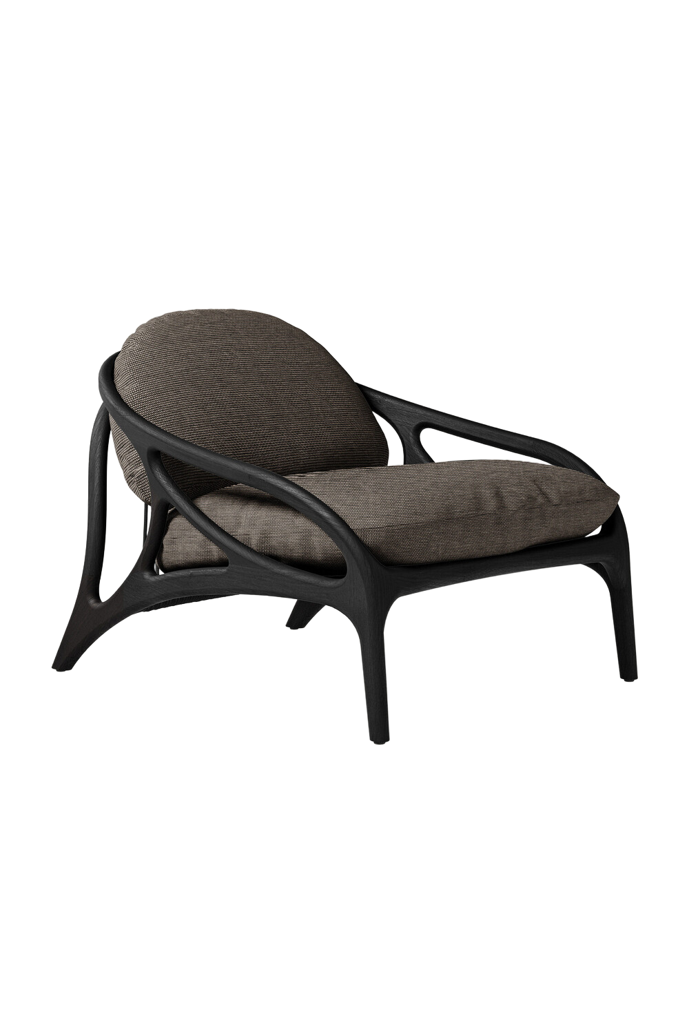 Varnished Teak Outdoor Lounge Chair | Morpho By Tomorrowland Vime | Oroa.com