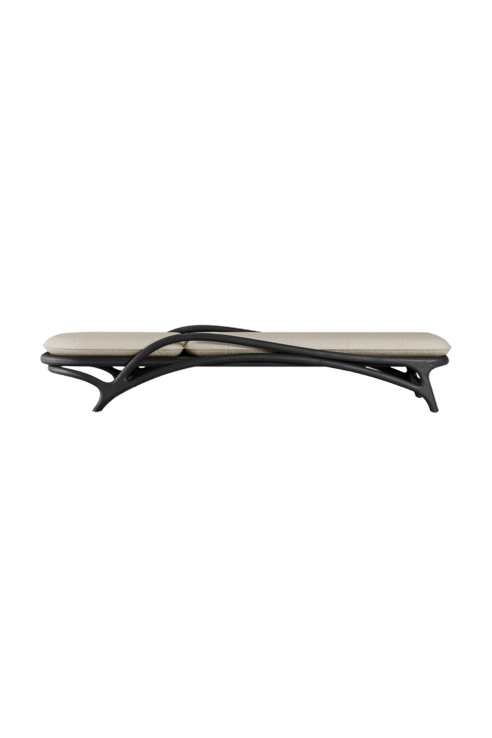 Adjustable Varnished Teak Outdoor Lounger | Morpho By Tomorrowland Zen | Oroa.com