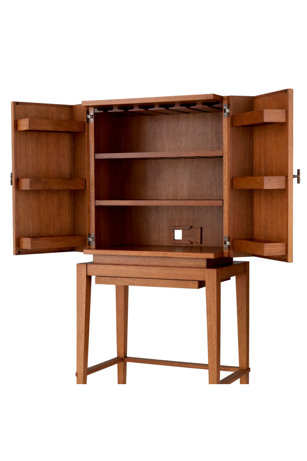 Caramel Oak 2-Door Bar Cabinet | Eichholtz Borchard | Oroa.com