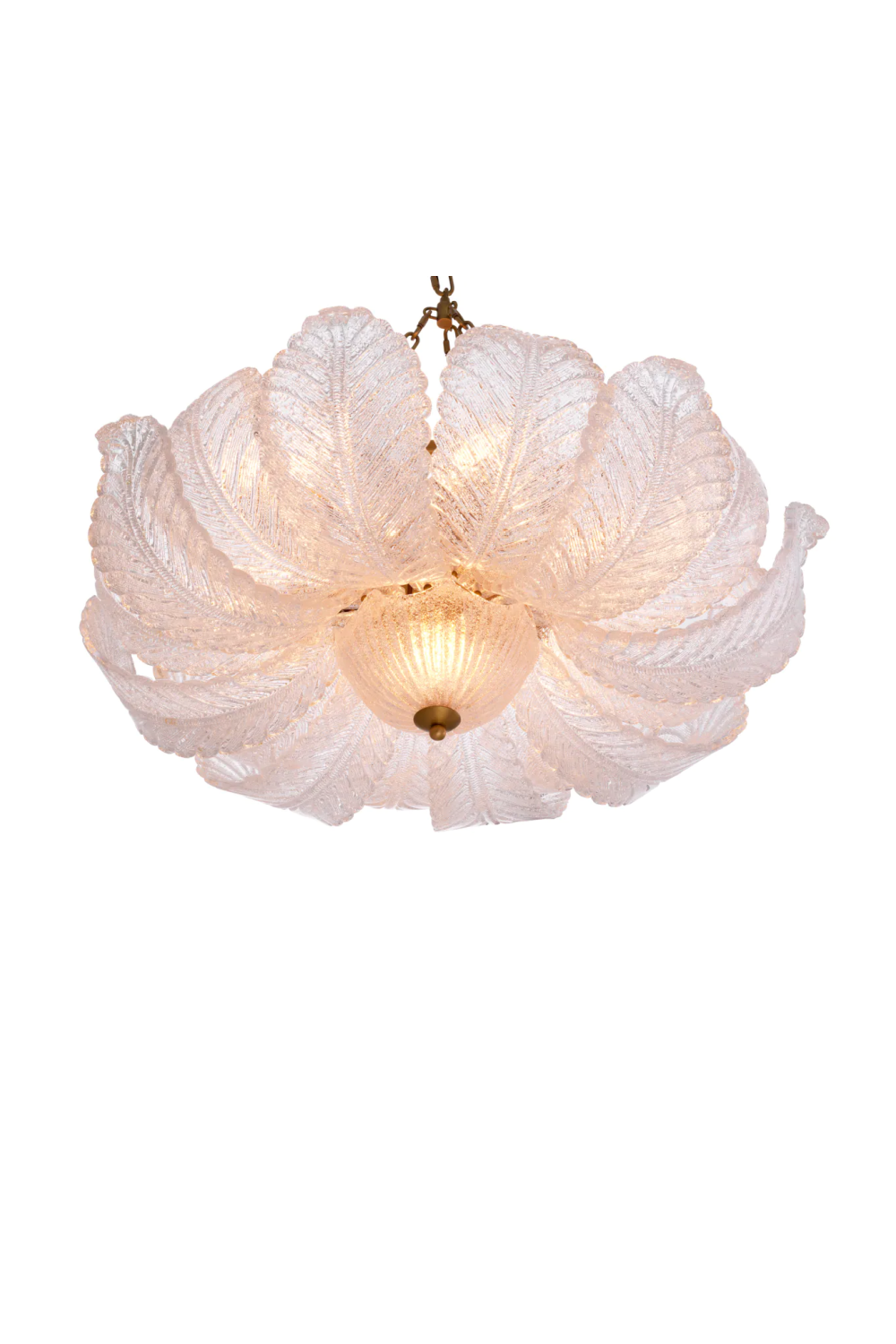 Textured Glass Leaf Chandelier | Eichholtz Cabrillo | Oroatrade.com