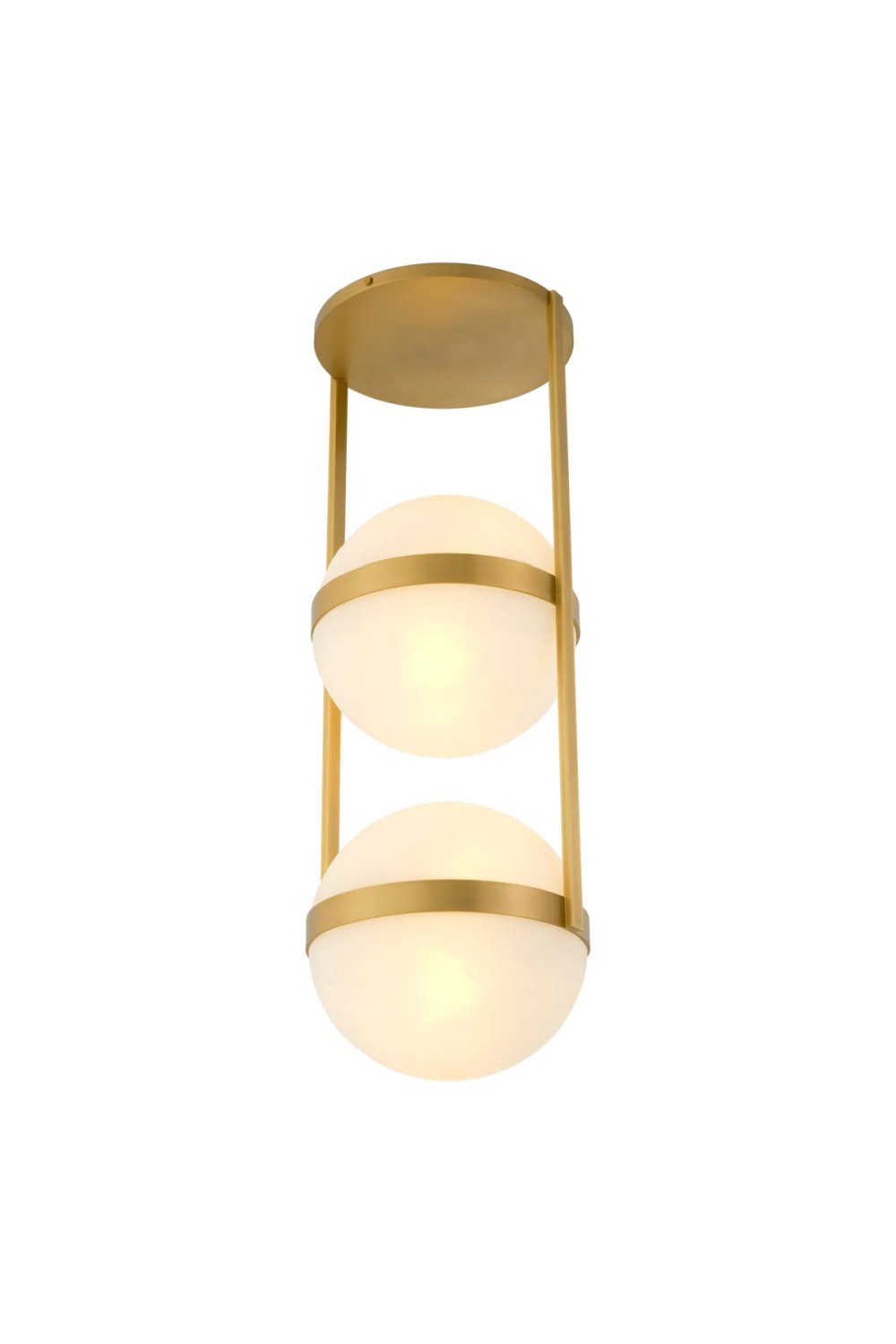 White Globe Double Ceiling Lamp | Eichholtz Dover | Oroatrade.com