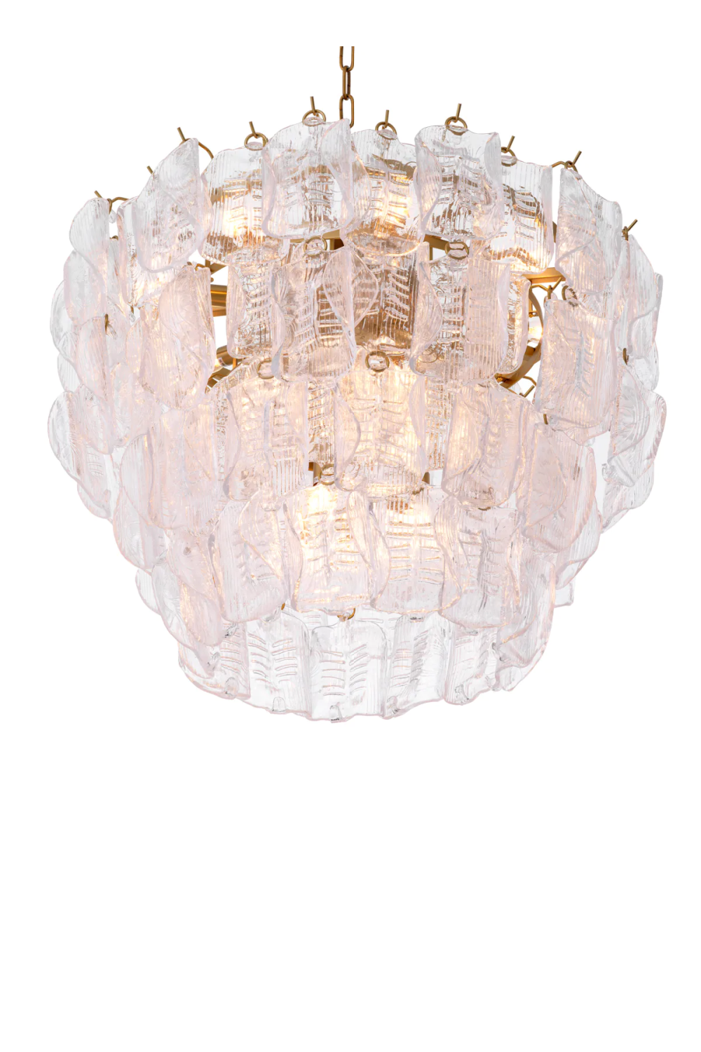 Tiered Handmade Glass Chandelier | Eichholtz Solange | Oroa.com
