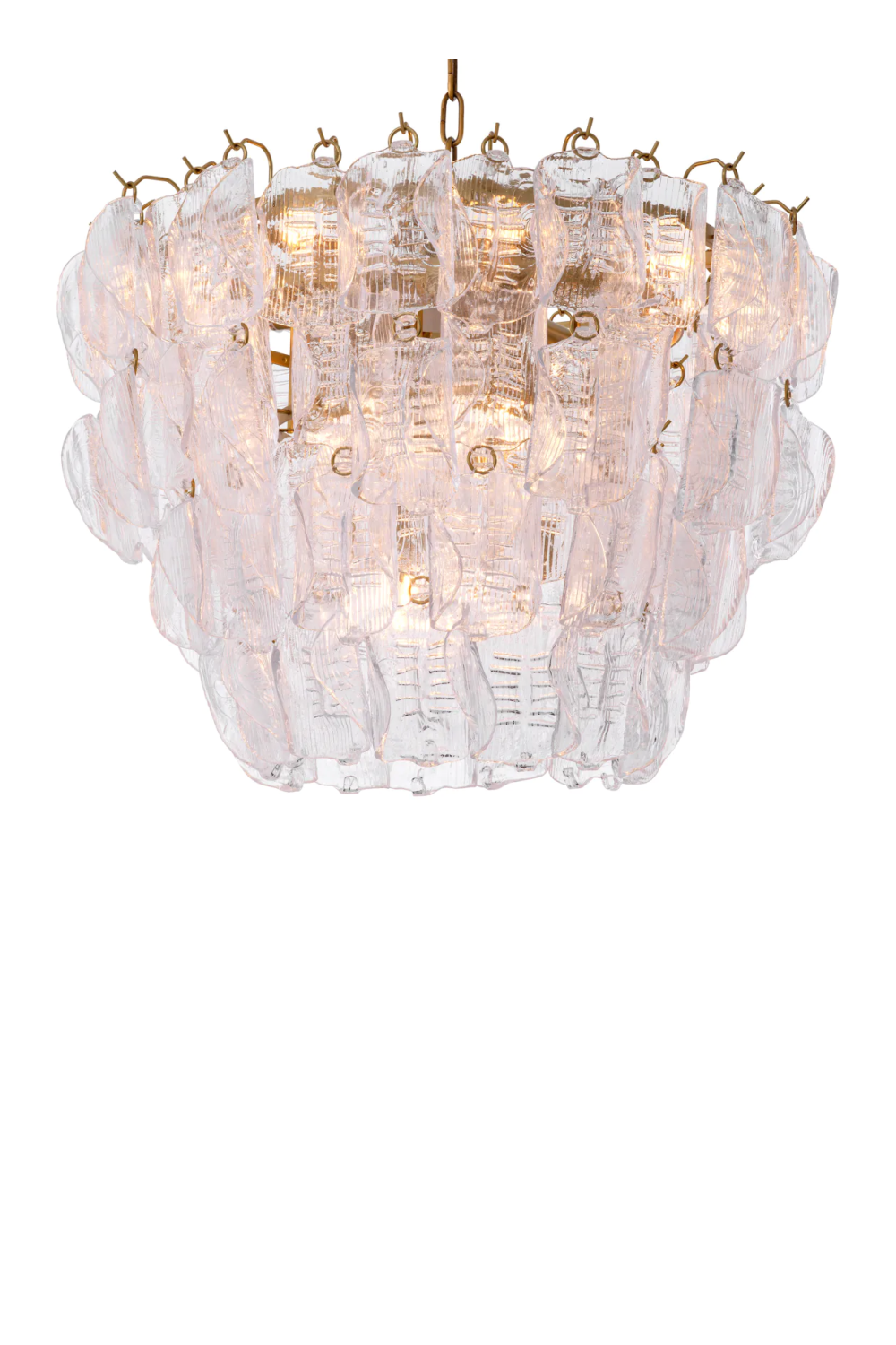 Tiered Handmade Glass Chandelier | Eichholtz Solange | Oroa.com